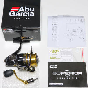 未使用 Abu Garcia スーペリア SUPERIOR 2500SH アルミボディ HPCRボールベアリング ソルトシールドベアリング アブ・ガルシア