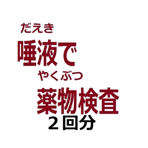 ☆２個セット 唾液薬物検査キット ドラッグテスト 違法薬物検査 ドラッグ検査　大麻 コカイン 覚せい剤 ヘロイン モルヒネ 唾液採取 だえき