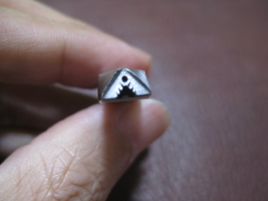  engraving for chisel . triangle ⑧ design stamp Navajo style neitib Indian jewelry . hand made 