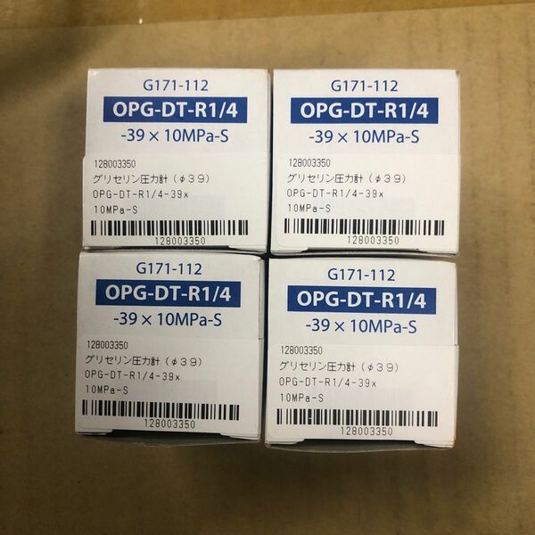 圧力計　OPG-DT-R1/4-39x10MPa-S ４個