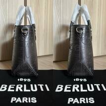 定価45,4万 Berluti Toujours XS Scritto Leather Tote Bag ベルルッティ トゥジュールXS ショルダーバッグ 初回パティーヌ付き 色変更可_画像7