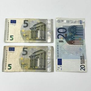 外国紙幣 5ユーロ 20ユーロ 合計 30ユーロ