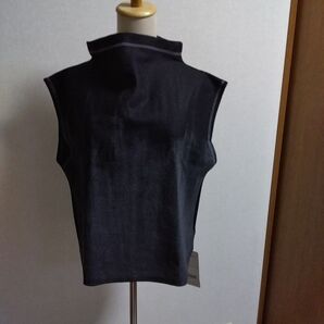 引っ越しセール タグ付未使用品 ジェニーギャルソン ハイネックベスト カッコイイ♪ ウールベスト