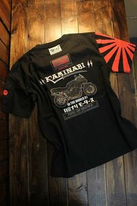 カミナリ　刀　カタナ1100　GSX1100S　1135R　ヨシムラぽい　Tシャツ　ブラック　XL　44サイズ