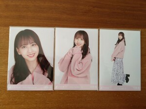 乃木坂46 佐藤楓 生写真 2020.February-Ⅲ ボア 3枚コンプ