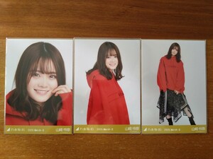 乃木坂46 山崎怜奈 生写真 2020.March-Ⅱ ビッグパーカー 3枚コンプ