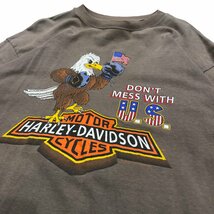 【XXL】USA 古着 ハーレーダビッドソン Harley-Davidson プリント 半袖 クルーネック Tシャツ グレー 2XL_画像7