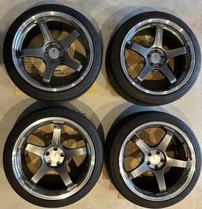 【美品】YOKOHAMA WHEEL ADVAN Raicing GT BEYOND 鍛造 18インチ 9.0J + 51 225/40R18 PCD100 GR86 BRZ