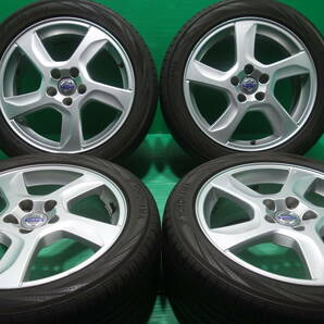 L797-19 送料無料 215/50R17 夏タイヤ 4本セット YOKOHAMA BluEarth RV-02 7分山 溝たっぷり VOLVO ボルボ純正 S60 V40の画像1