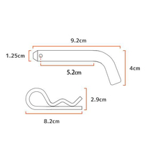 ヒッチピン トレーラーヒッチ/ヒッチメンバー用 1.25インチ角用 ブラック_画像3