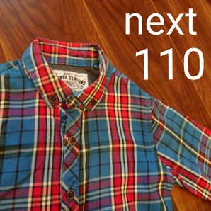 next　チェックシャツ 110　トップス