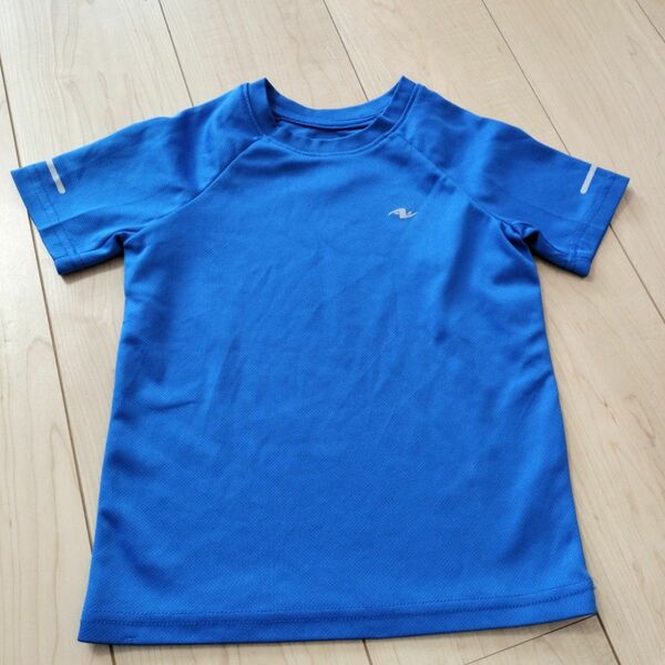 ブルー　Tシャツ　120cm　メッシュ　サッカー　野球
