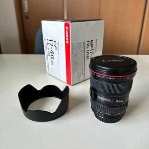 CANON EF 17-40 f/4L USM レンズフード・元箱付 （美品）