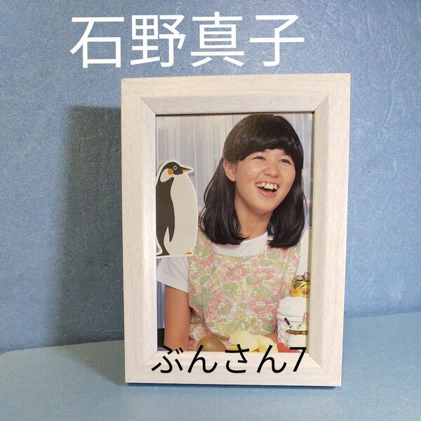 石野真子 額装品 切り抜き 歌手 女優 アイドル タレント フォトフレーム 文庫本 写真集 昭和 レトロ