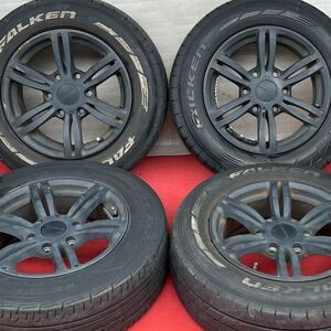 BADRUCKER バッドラッカー 16インチ×6.5J 6H PCD139.7+38 FALKEN/DUNLOP 215/65R16C 109/107N サマータイヤ4本。200系ハイエース等