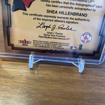 Shea Hillenbrand Boston Red Sox Autograph Card 2000 Fleer Autographics 直筆サインカード_画像3