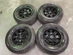 ☆C-8072 ロックケリー 17×7.5J＋25 139.7-6h グッドイヤー アイスナビSUV スタッドレス 265/65-17 2021年製造 室内保管☆