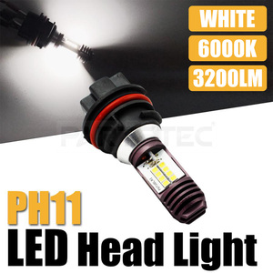 バイク PH11 LED ヘッドライト バルブ Hi/Low 1個 6000k ホワイト AC/DC 9-18V 20W 40W アドレス Z125S ベーシック CF4MA /146-28