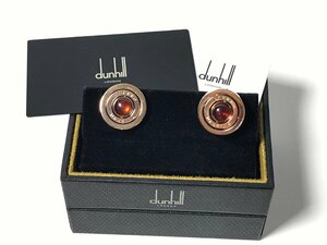 Dunhill ダンヒル ジャイロカフリンクス JNY52B6K ガーネット インサート ロゴ メンズ アクセサリー カフス 箱 証明書