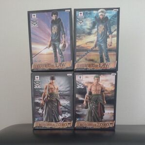 ONEPIECE MASTER STARS PIECE ゾロ、ロー 4体セット売り