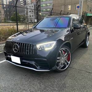 売切 検R7.9 GLC63 AMG 後期 W253 YouTube Netflix 地デジ 4WD 22インチ FORGIATO AMGサウンド ゴースト3面 サンルーフ 赤黒シート GLC220dの画像1