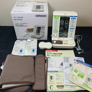 ★超美品 一回使用のみ OMRON オムロン 電気治療器 HV-F9520 新品替えパッド2セット付き 取説付き 低周波 家庭用★