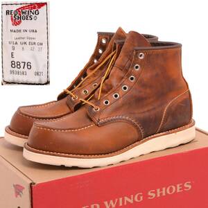 [ box attaching unused goods ]21 year made Red Wing #8876moktuUS9E tea Brown leather RED WING MOC TOE