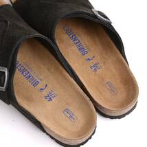 【良品】ビルケン シュトック チューリッヒ 42 ナロー 【ソフトフットベッド】黒 ブラック スエード BIRKENSTOCK ZURICH soft foot bed_画像4