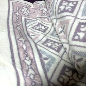 NIKKE ニッケ 綿混ウール毛布2枚組 140x200cm 日本製 未使用の画像6