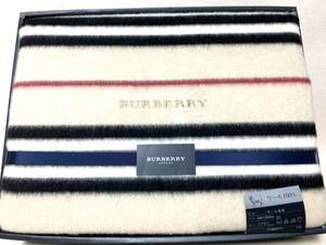 BURBERRY バーバリー ウール毛布 140x200cm ウール100％ 西川産業 日本製 未使用