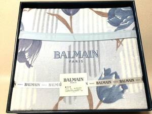 BALMAIN バルマン 高級シール織物 綿毛布 140x200cm 綿100％ 日本製 大津コーポレーション 未使用