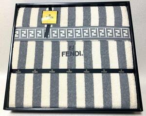 FENDI フェンディ タオルケット 140x200cm 綿100％ 大津コーポレーション 日本製 未使用