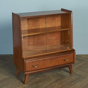 [75921]WRIGHTON furniture Vintage cabinet bookcase display shelf glass book case shelf drawer storage Vintage England 