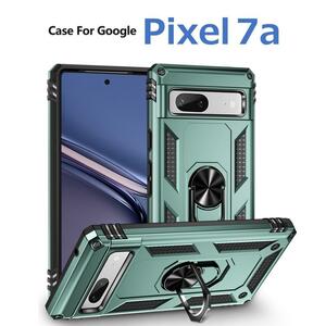 Google Pixel 7a ケース グリーン 耐衝撃