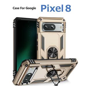 Google Pixel 8 ケース ゴールド 耐衝撃の画像1