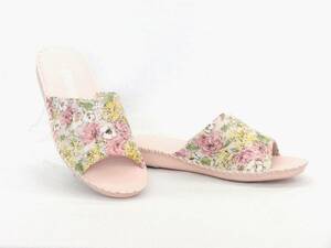 Pansy pansy interior put on footwear slippers 8690 L size (24.5cm) pink PANTOFOLE punt four re