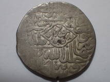 ティムール帝国 tanka銀貨 フサイン・バイカラ (在位: 1470-1506年） Herat mint イスラム 中央アジア アンティークコイン _画像1