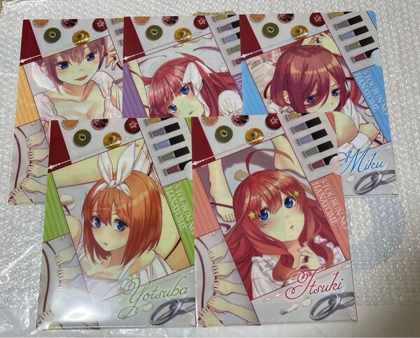 五等分の花嫁 クリアファイル ED ver コンプセット
