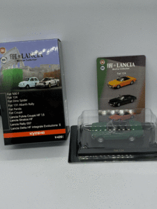 京商 1:64スケール フィアット・ランチア ミニカーシリーズ Fiat 124 緑 [ FIAT LANCIA MiniCar Collection ]