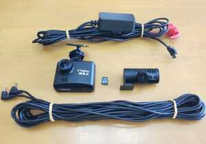 ユピテル　前後2カメラ DRY-TW8500d 前後200万画素Full HD GPS/HDR搭載 動作確認済み 16GBマイクロSD付属