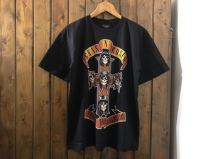 新品●ガンズアンドローゼズ　APPETITE FOR DESTRUCTION　降谷 建志　着用　同プリントTシャツ［L］●ロックバンド/スカル/GUNS/KJ