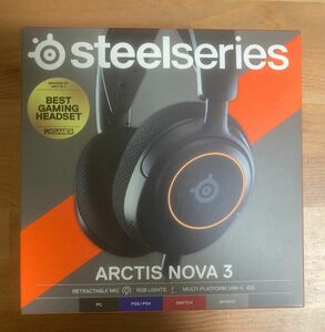 steelseries arctis nova 3 ゲーミングヘッドセット　スティールシリーズ　アークティス　ノヴァ