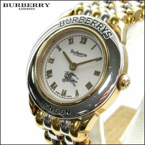 TS Burberry/バーバリー レディース腕時計 4100 クオーツ ホワイト文字盤 電池交換済み