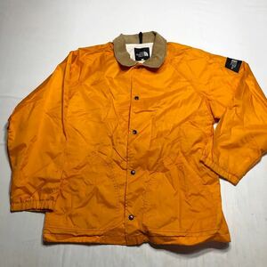 日本製　THE NORTH FACE コーチジャケット　サイズL ノースフェイス　コーチジャケット　オレンジ　ナイロンジャケット 2-334 90s