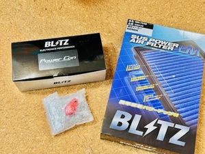 おまけ付き【セット出品】BLITZ ブリッツ Power Con パワコン BPC15 N-BOX カスタム（JF3）ターボ ・ エアフィルター WH-704B