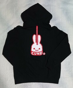 CUNE キューン ジップパーカー BLACK Mサイズ