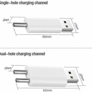 夜釣り 電気ウキ用 CR425 ピン型 リチウム電池 USB 2個同時充電器 セット 軽量 コンパクト S011！送料無料！の画像6