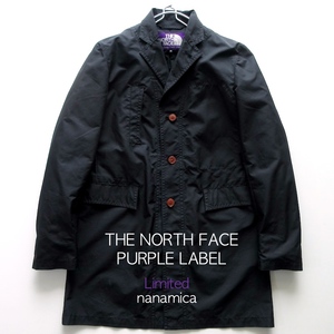 【THE NORTH FACE PURPLE LABEL ノースフェイス パープルレーベル】ナナミカ限定 ポリ コート 黒 Mサイズ!! （スプリングコートにも◎）