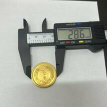 【MYT-3068】 20円金貨　明治30年古銭 圓 金貨 貨幣 コレクション レア アンティーク ゴールド 900 21.6金 16.7ｇ 状態写真参照_画像4