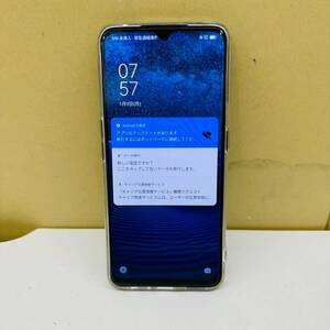 【IK-26738】 oppo Reno3A 128GB ブルー CPH2013 IMEI:863985045194311 通電確認済み スマホ オッポ アンドロイド 中古